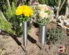 Grabvase -ohne gravur - 6cm Wetterfest Vase Edelstahl Produktbild-Vorschau 6