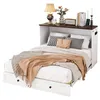Merax Lit escamotable mobile 140x200 avec étagère de tête, Voir les images du produit 7