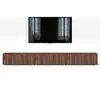 AX LIVING Barvo 3x100 TV Kommode Lowboard Dunkelbraun Produktbild-Vorschau 3
