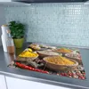Spritzschutz Herdabdeckplatte Schneidebrett aus Glas Produktbild-Vorschau 2