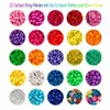3300 Stück Pony Beads Perlen Set – 23 Farben, Glitzer-, Produktbild-Vorschau 2