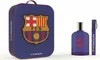 A gift set for FC Barcelona fans, featuring a tin case, a perfume bottle, and a travel-sized spray. Podgląd zdjęcia produktu
