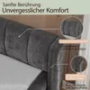 Sweiko Doppelbett 140×200cm, Chenillestoff, komfortable Produktbild-Vorschau 3