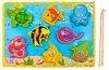 Angelspiel Holz Magnet Fische Früherziehung Magnetic Angeln Produktbild-Vorschau 4