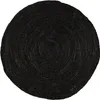 Mrcarpet Tapis de jute rond noir 200 cm Voir les images du produit 2