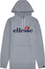 A grey hooded sweatshirt with the Ellesse logo on the front. Podgląd zdjęcia produktu