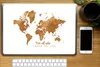 MuchoWow® Laptop Aufkleber Sticker Cover Weltkarte - Bronze Produktbild-Vorschau 2