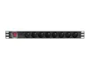 Lanberg PDU-08E-0200-BK Stromverteilereinheit (PDU) 8 Náhled obrázku produktu 2