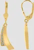 333/- o. 375/- Gold "Sarai" Ohrhänger mit Zirkoniabesatz, Produktbild-Vorschau 1
