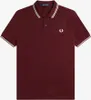 Fred Perry Polo Bordeaux einfarbig Produktbild-Vorschau 4