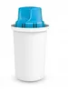 A white water filter cartridge with a blue cap on a white background. Podgląd zdjęcia produktu