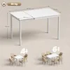 HOMCOM Esstisch ausziehbar, 80/120 x 70 cm Küchentisch mit Produktbild-Vorschau 3