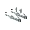A set of cabinet drawer slides and mounting hardware on a white background. Produktbild-Vorschau