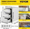 VEVOR 3 zásuvky na grilování Zásuvky 38X65cm Venkovní Náhled obrázku produktu 15