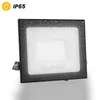 A black LED floodlight with water droplets on its surface, presented on a white background. Produktbild-Vorschau