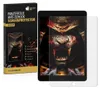 A product shot showing the packaging for a screen protector and the screen protector itself applied to a tablet. Produktbild-Vorschau