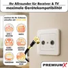 PremiumX 7,5m Gold-Line TV Antennenkabel Schwarz Produktbild-Vorschau 4