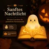 Halloween Deko Geist Figur mit LED Licht, lesender Geist Produktbild-Vorschau 3