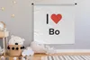 MuchoWow® Wandteppich Wandbehang Ich liebe - Bo - Girl Produktbild-Vorschau 3