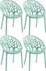 CLP 4er Set Gartenstuhl Hope, Modernes Design, Wetterfest, Produktbild-Vorschau 1