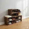 Caisse en bois flammé 50 x 40 x 30 cm, fond long - Caisse à Voir les images du produit 7