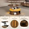 OKWISH Table Basse Relevable avec LED et 2 Portes Voir les images du produit 5