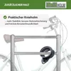 2x Fahrradanlehnbügel mit Knieholm 115x75 cm Stahl Produktbild-Vorschau 4