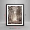 Gerahmtes Poster - Schwarzer Rahmen - Wald Straße Baum - Produktbild-Vorschau 5