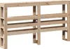 vidaXL Massivholzbett ohne Matratze 160x200 cm Kiefernholz Produktbild-Vorschau 6