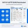 hb-digital CAT 8.1 Netzwerkkabel flach 3m RJ45 LAN Kabel Produktbild-Vorschau 3