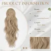 Extensions-Zopf Synthetisch Echte Blond Haarteile Produktbild-Vorschau 2