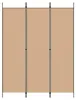 vidaXL 3-dielny paraván, béžový, 150 x 200 cm, látka Náhľad obrázku produktu 4