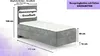 Sofello Boxspringbett 90x200 cm Grau Velour Samt goldene Produktbild-Vorschau 3