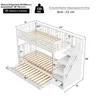 LVHOM Lit superposé 90x200cm avec lit gigogne 90x190cm, lit Voir les images du produit 7