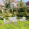 Ensemble De Meubles De Jardin En Rotin Canapé Table Et Voir les images du produit 2