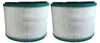 Two cylindrical air filters are shown side-by-side against a white background. Produktbild-Vorschau