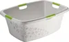 Rotho Wäschekorb 50L Flowers - Wäschesammler groß - Wäsche Produktbild-Vorschau 1