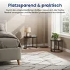 Couchtisch 2er Set aus Holz, Wohnzimmertisch Modern, Rund Produktbild-Vorschau 6