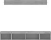 vidaXL 5-tlg. Wohnwand mit LED-Beleuchtung Betongrau Produktbild-Vorschau 6