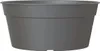 A gray oval planter pot is shown against a white background. Produktbild-Vorschau