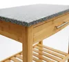 Carrello da cucina Relaxdays, con piano in granito, Anteprima dell’immagine prodotto 7