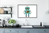 MuchoWow® Gerahmtes Poster Roboter - Brille - Zahnräder - Produktbild-Vorschau 3