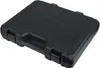 A black plastic case with a textured lid and a handle. Produktbild-Vorschau