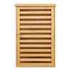 A wooden cabinet with a slatted door. Anteprima dell’immagine prodotto