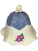 Cappello da sauna "Fiore" per donna in feltro di lana 100%, Anteprima dell’immagine prodotto 1