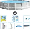 Intex Round Prism Frame Swimming Pool – 457 x 107 cm – Grau Produktbild-Vorschau 1