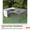 Faltbarer Kaninchenstall Weiß/Grau mit Freilaufgehege & Produktbild-Vorschau 11
