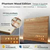 WordClock Jupiter Holz Optik - elegante Wortuhr in Deutsch Produktbild-Vorschau 8