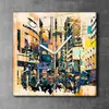Coloray Uhr auf Leinwand 30x30 cm Wand Uhr Dekoration Produktbild-Vorschau 2