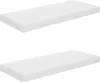 vidaXL Étagères flottantes 2 pcs. Blanc brillant Voir les images du produit 9